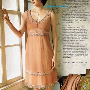 Rare 🦄 Vintage Anthropologie Odille Tulle Embroidered Dress 2